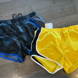 Nike Athletic Shorts - Black and Yellow